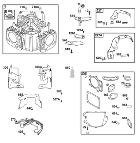 Part Location Diagram of JUMPTO227A Briggs and Stratton Lever, Governor Control